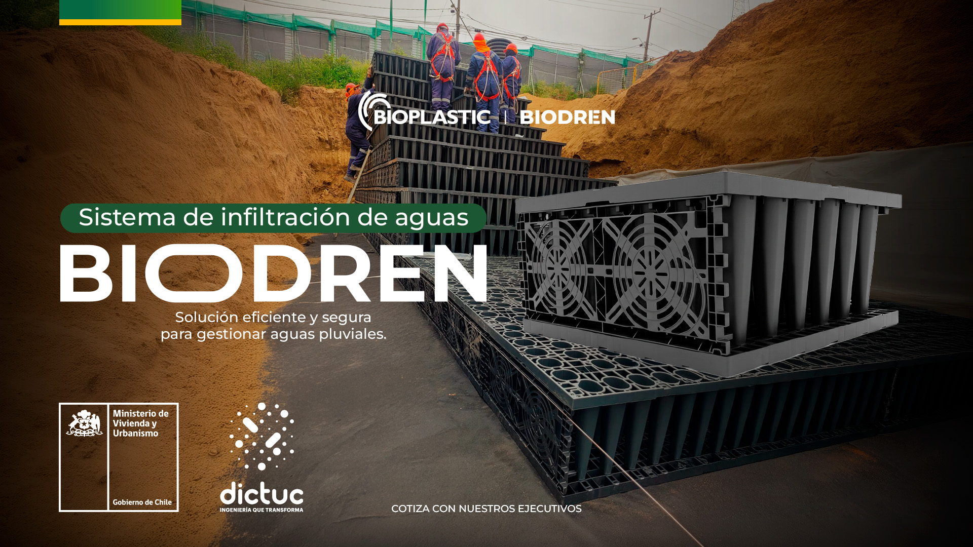Biodren — sistema de infiltración de aguas certificado