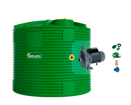 Estanque  10000 lts + kit bomba 1hp 