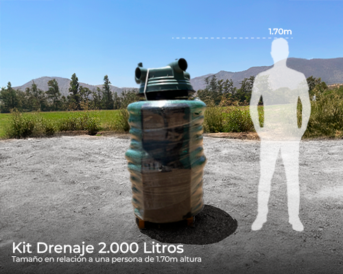 Kit drenaje 2000 lts.