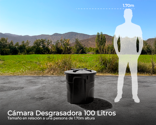 Cámara desgrasadora 100 lts