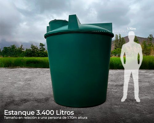 Estanque vertical estandar 3400 lts