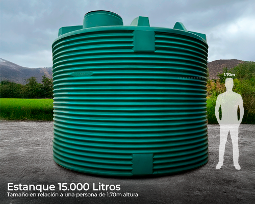 Estanque vertical estandar 15000 lts