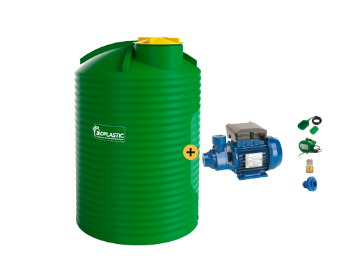 Estanque 2000 lts + kit bomba 0,5 hp