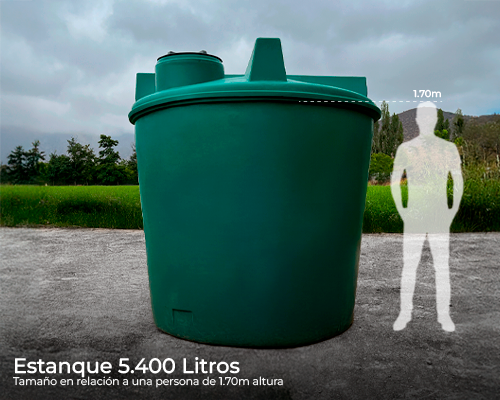 Estanque vertical extra reforzado 5400 lts