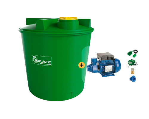 Estanque 5400 lts + kit bomba 0,5 hp