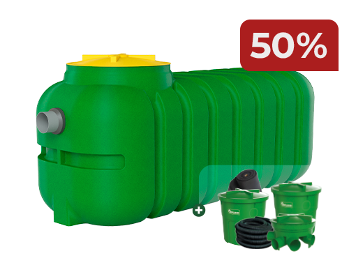Combo fosa séptica 1200 lts. (hasta 4 personas)