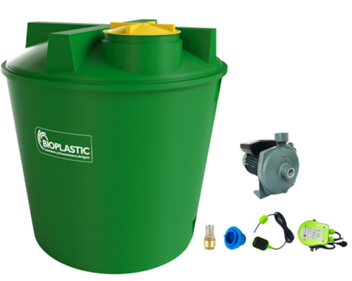 Combo estanque vertical 5400 lts + kit bomba 1 hp fabricacion  italiana