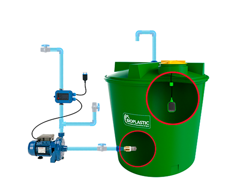 Estanque 5400 lts + kit bomba 1 hp