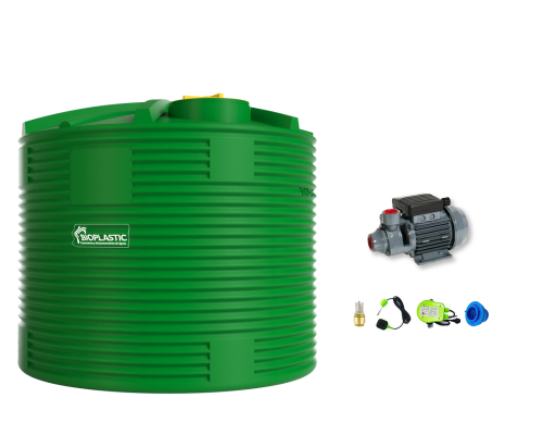 Combo estanque vertical 10000 lts + kit bomba 0,5 hp fabricacion  italiana