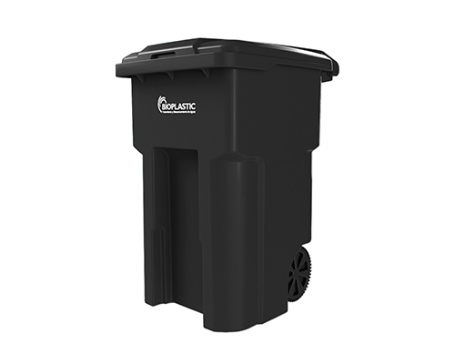 Contenedor de basura negro 360 litros